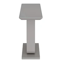 Contemporary MDF & Glass Console Table - Warm Grey