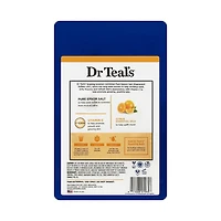 Dr Teal's Solution de trempage au sel d'Epsom pur, Éclat et rayonnement avec vitamine C et huiles essentielles d'agrumes, 1.36 kg