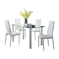 Topline Home Furnishings White Side Chair