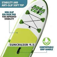 Aquacruz Suncruzer Ensemble de planches à pagaie gonflables de 9,5 pieds avec accessoires