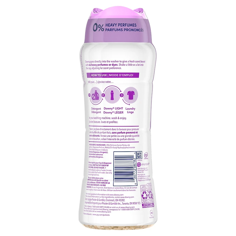 Downy Light Laundry Scent Booster Beads for Washer, White Lavender Scent, with No Heavy Perfumes