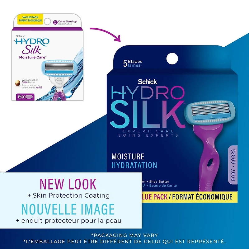 Cartouches de lames Schick Hydro Silk pour femmes