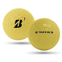 Mulligan - 12 Bridgestone  Tour B RX Yellow 2024 4A Near Mint Recycled Used Golf Balls, Yellow