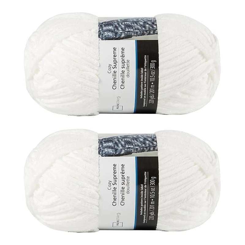 Lot de 2 fils de polyester blanc MAINSTAYS