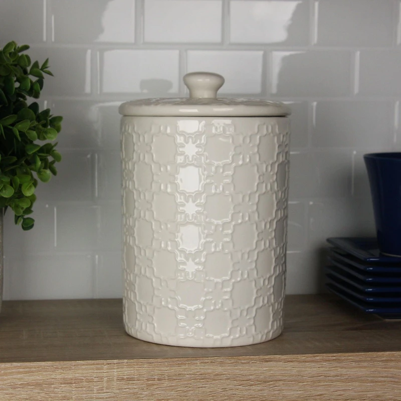 10 Strawberry Street Large White  Link Canister White