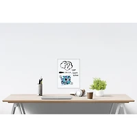 Quartet Tableau effaçable à sec magnétique, cadre aluminium mince, 14 po X 11 po