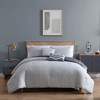 Hometrends Flynn Waffle 5 piece Comforter Set, Available in Double/Queen,King