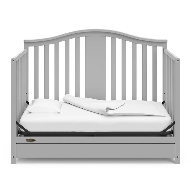 Graco Solano 4-in-1 Convertible Crib with Drawer, Converts to a full-size bed