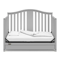 Graco Solano 4-in-1 Convertible Crib with Drawer, Converts to a full-size bed