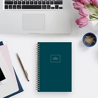 Agenda hebdomadaire/mensuel 2025, 5 po x 8 po, Blue Sky, bleu paon uni Agenda hebdomadaire/mensuel, format 5x8