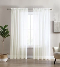 Sheer Window Panel Curtain- 2 Pack