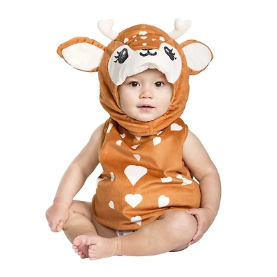 Baby's Blushing Doe Plush Costume 6-12 Months.