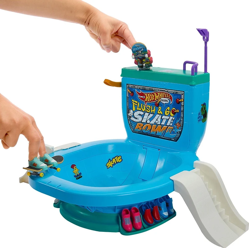 Hot Wheels Skate-Tirez la Chasse: C’est Parti!-Coffret fingerboard Âges 5Y+