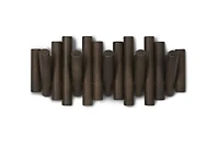 Umbra Picket 5. Patère Murale 5 Crochets, En Bois Effet Noyer, 38X18X6.3 Cm.