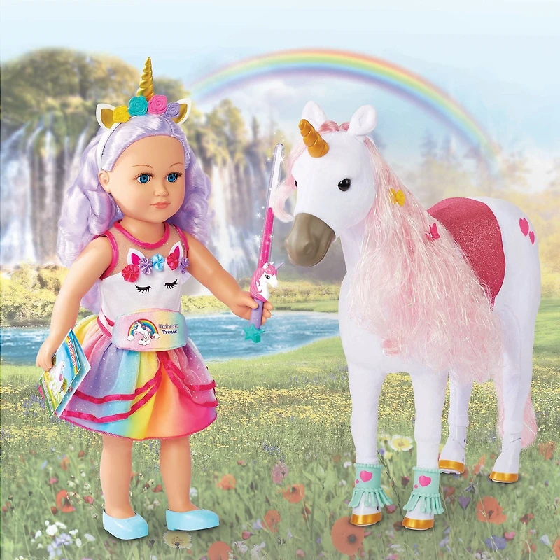 Ensemble de jeu Ma vie comme… un dresseur de licornes pour poupée de 45,7 cm : Pour dresseur de licornes