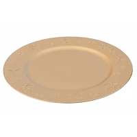 Charger Plate (Snowflake) (Gold)-Set of 6