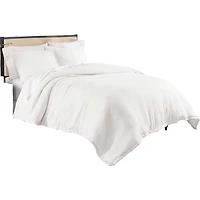 Better Homes & Gardens 3-Piece Arctic White Crinkled Gauze Duvet Set, Adult Double/Queen, Corner & side interior ties. Hidden Button Closure. Envelope Closure on Shams.
