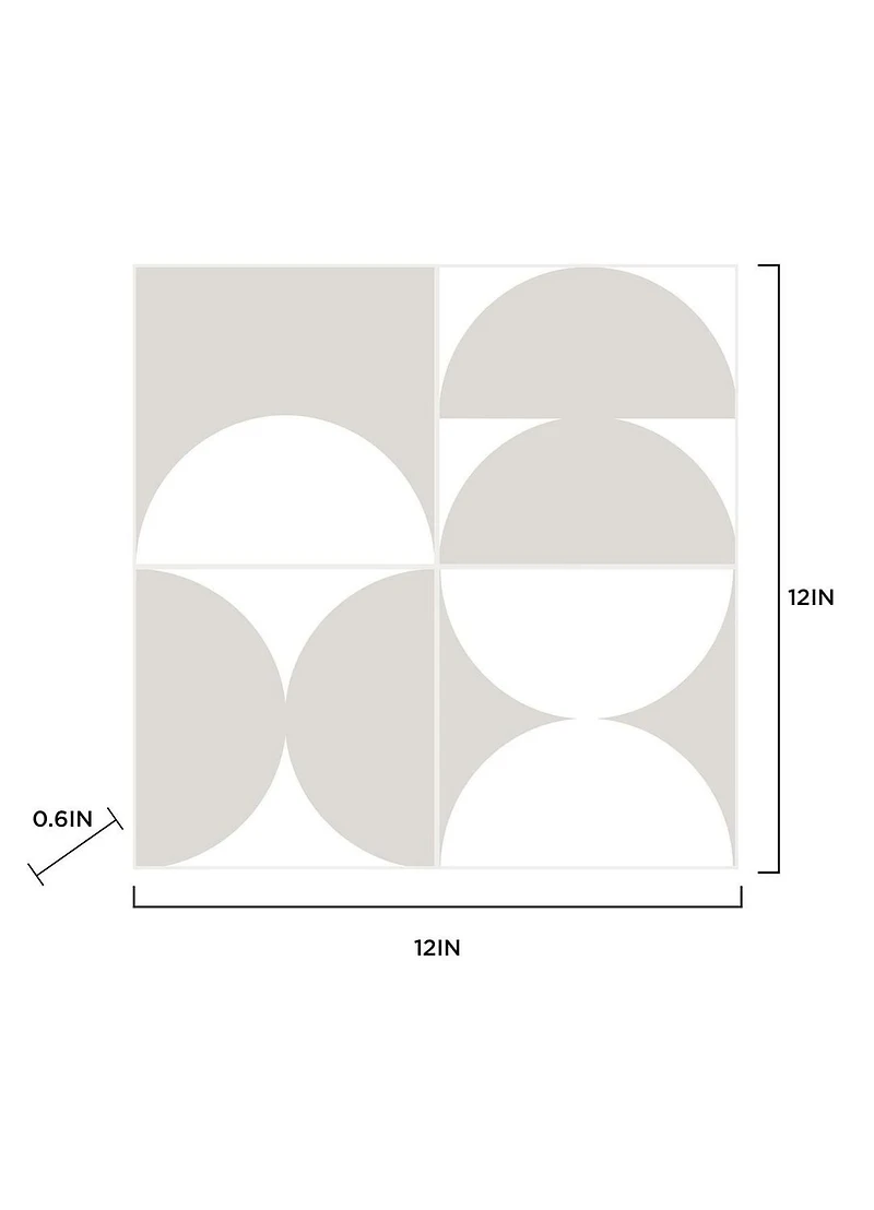 FloorPops Eclipse lot de 20 carreaux de sol a peler et coller