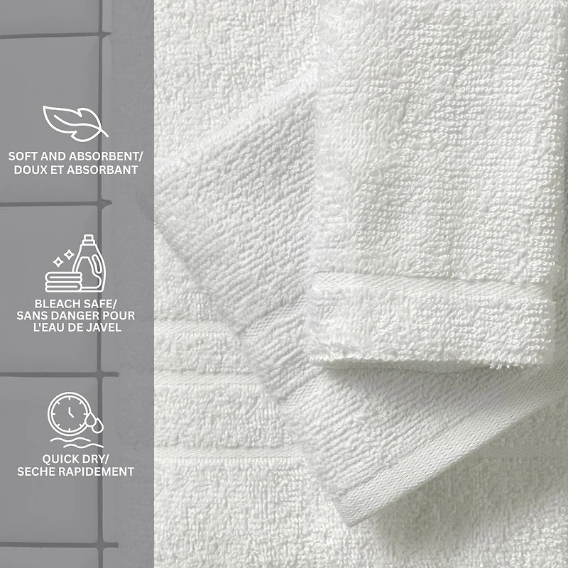 Mainstays Solid Washcloth, 12x12"