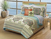 Ens. courtepointe Safdie & Co. de la collection Home Deluxe à 100 % polyester multicolore