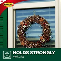 Command™ Outdoor Window Hook 17091CLRAWVPEF, Clear, Medium