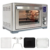 Kenmore 11-in-1 Digital Air Fryer Toaster Oven, Fast preheating with Automatic Timer Air Fryer Oven,1700W Cool-touch Stainless steel.
