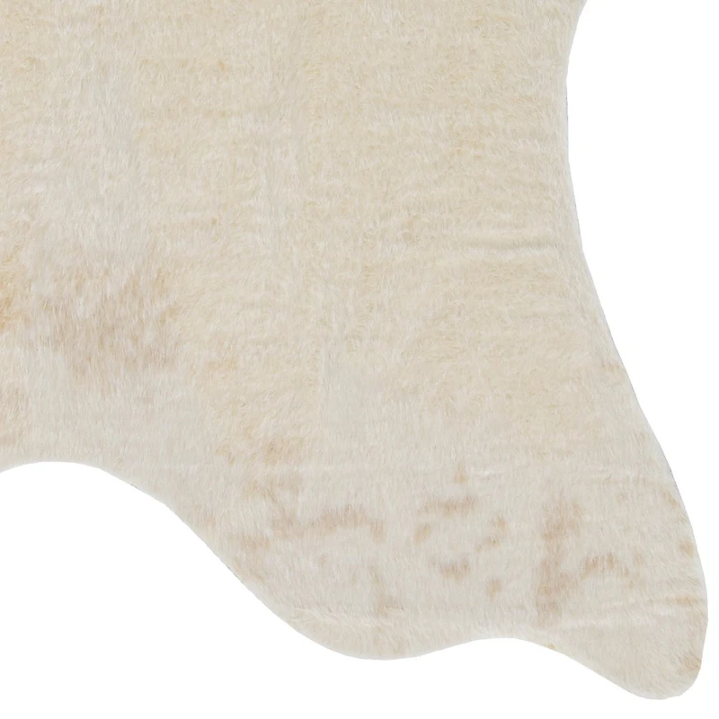 Faux Cowhide Rug, Ivory