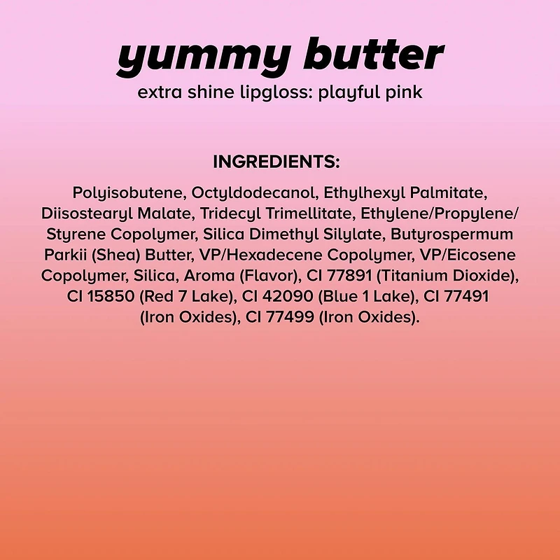 Lottie London - Yummy Butter Lip Gloss Playful Pink - Brillant à lèvres extra brillant