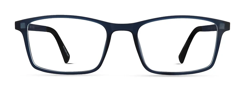 Bio Eyes Mens Prescription Eyeglasses, Reed, Matte Navy, 50-17-140