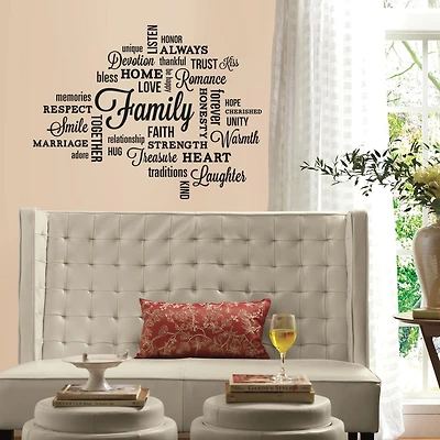 RoomMates Family Quote Peel And Stick Wall Decals