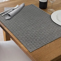 Set De Table En Pvc Tissé Textstyle Gris - Lot De 12
