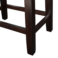 Tabouret de comptoir Eden en noyer