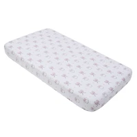 Minnie Mouse 'Nœuds Mignons' Drap-housse pour Berceau, Nourrisson Fille, Rose