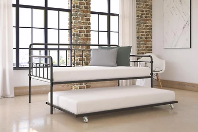 DHP Wallace Metal Daybed with Trundle