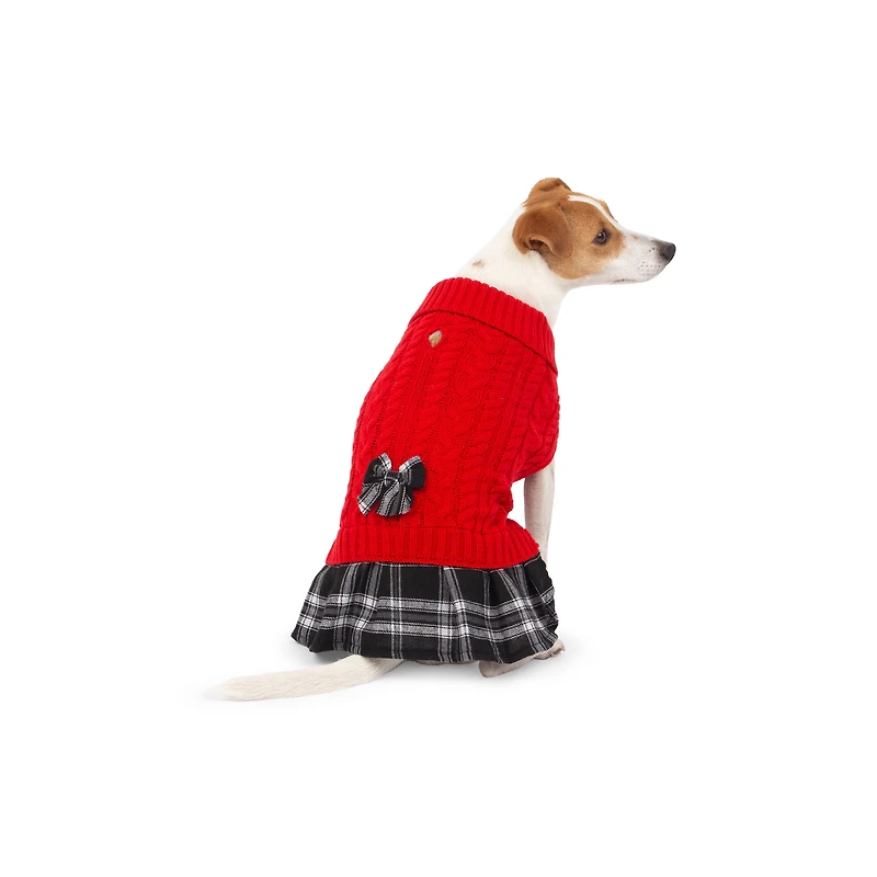 One Paw, Pull Robe de Fête, Pull pour chien, Jupe intégrée ONEPAW EX PULL DE VACANCES