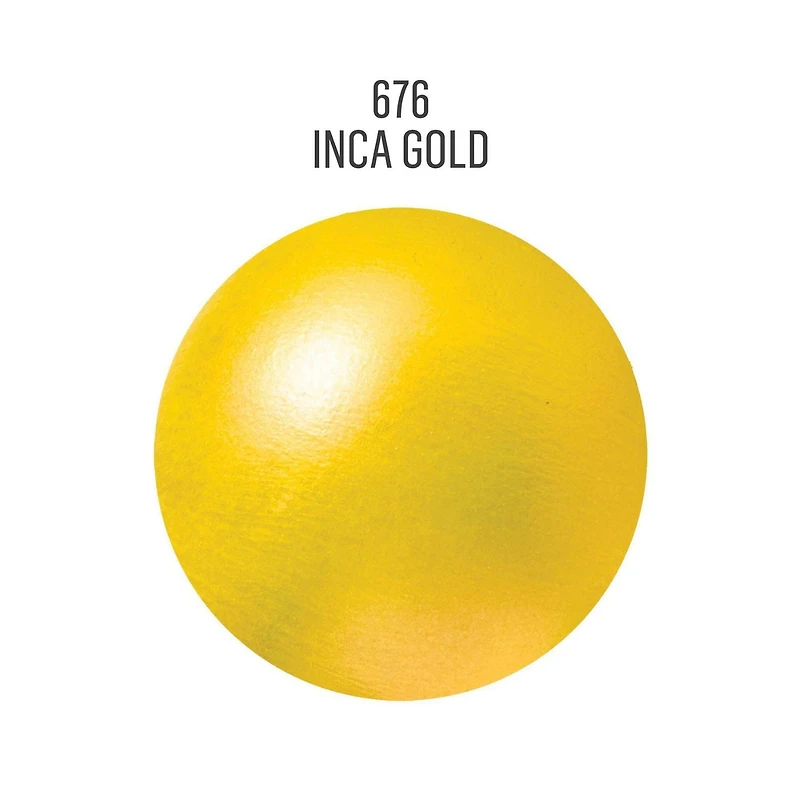 Folkart Metallic Acrylic Paint Inca Gold, 2 fl oz, FolkArt Metallic Paint