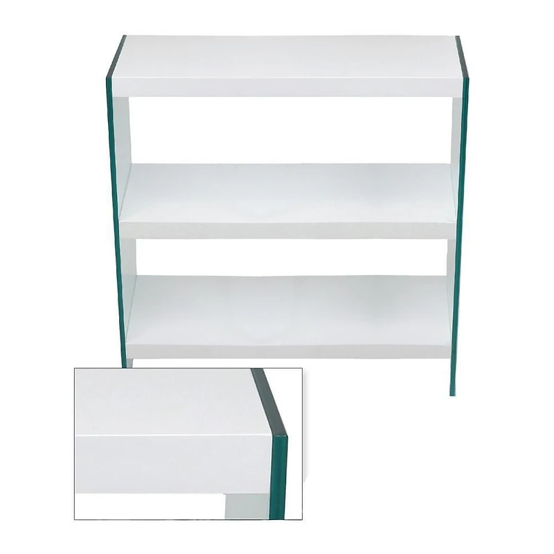 Table d'appoint canadienne Lexus blanche large