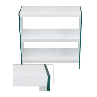 Table d'appoint canadienne Lexus blanche large