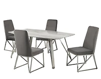 Gabriel 5-Piece Dining Set, Grey