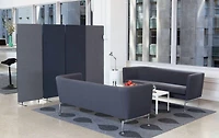 Luxor RECLAIM Acoustic Room Dividers - 3 Pack in Slate Gray