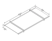 CANOPIA by PALRAM Nancy 3 ft. x 7 ft. Door Fixed Awning Siding Connector Kit