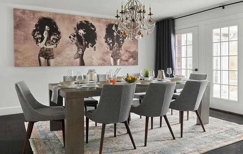 ECARPET Irina 8'0" x 10'0" Traditional Area Rug for Living Room, Bedroom, Dining Room, Entrance, Hallway and More.