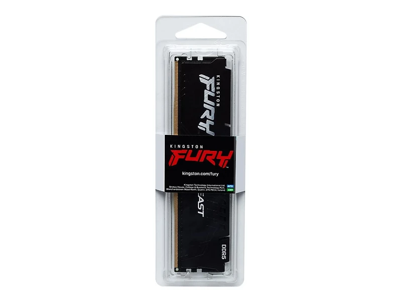 Kingston Fury Beast Black 64GB 5600MT/s DDR5 CL40 XMP 3.0 Ready Computer Memory (Kit of 2) KF556C40BBK2-64