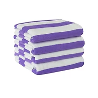 Mainstays Cabana Stripe Beach Towel, 4-Pack
