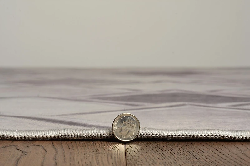 Tapis d'appoint Laredo Fortin gris & ivoire de 3 pi x 5 pi