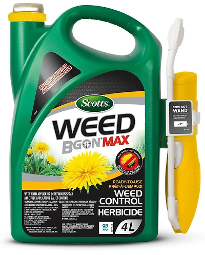 Scotts Weed B Gon Max suppression des mauvaises herbes prêt-à-l'emploi avec tube applicateur  4L Weed B Gon prêt à l'emploi 4L