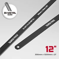 Swiss Tech Hacksaw Blade - 2 Pack, 12inch x 24 TPI blade