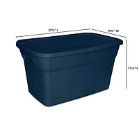 Sterilite 114 L BoÎte Tote - Bleu Marine