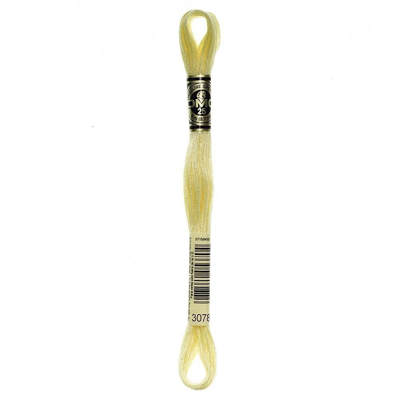 DMC Yellow Cotton 6 Strand Floss 8m
