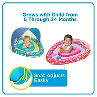 SwimSchool Grow-With-Me Babyboat avec auvent et 3 jouets - Sirène BabyBoat avec auvent et jouets